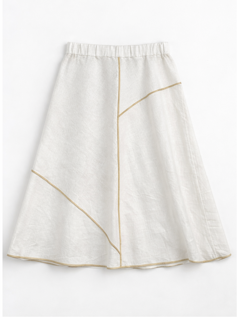 Falda Luna Lino