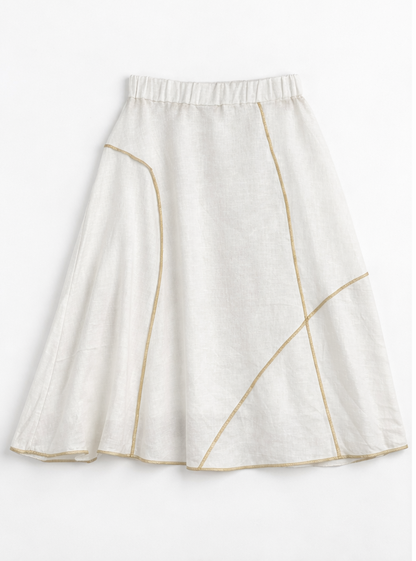 Falda Luna Lino